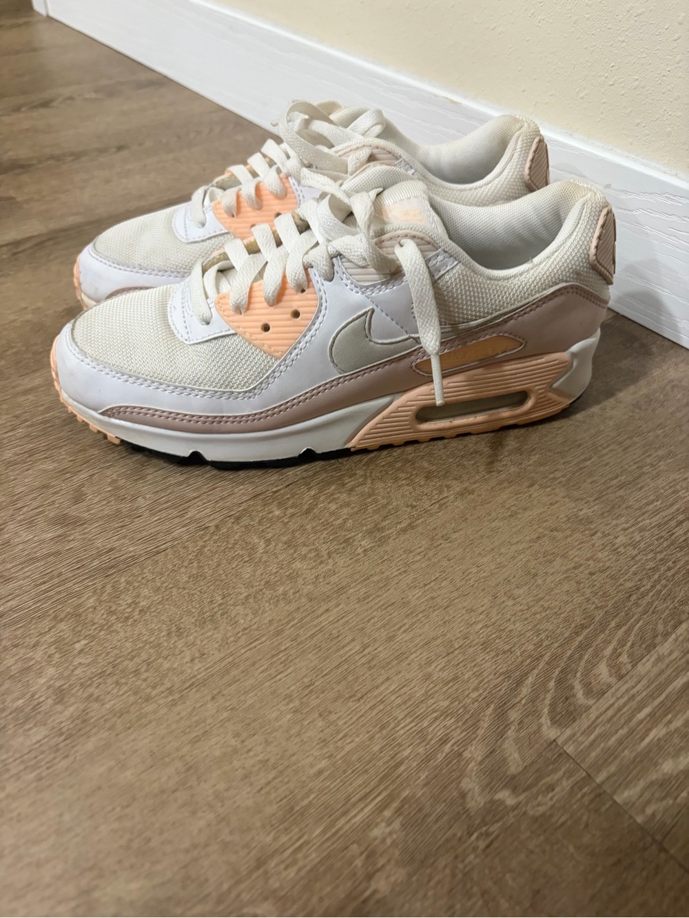 Nike Women's Low-Top Sneakers in Cream & Peach